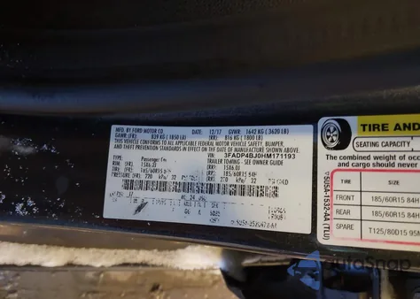 2017 Ford Fiesta Se from USA, damaged, VIN 3FADP4BJ0HM171193